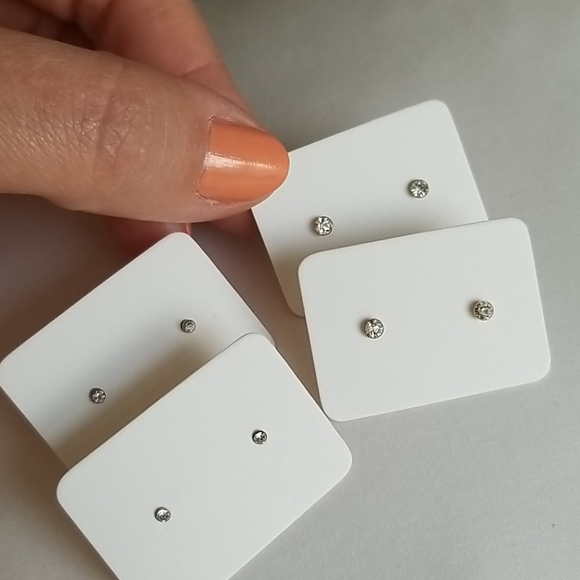 4 pairs of Dainty Post Earring, Made in Italy - Picture 3 of 5